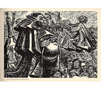 YIMACBJXX Famoso Poster Stampa Stampe Pittura Las Transformaciones de Dios Dios Vientre de Ernst Barlach per la Decorazione Della Parete 60x90cm