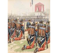 YIMACBJXX Famoso Poster Stampa Stampe Pittura Misa ofrecida en el campamento de Chalon bajo Napoleón III per la Decorazione Della Parete 60x90cm