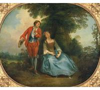 YIMACBJXX Famoso Poster Stampa Stampe Pittura Pastora durmiente de Nicolas Lancret per la Decorazione Della Parete 60x90cm