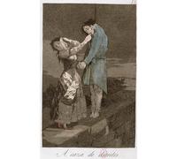 YIMACBJXX Famoso Poster Stampa Stampe Pittura Plato a la caza de dientes de Francisco de Goya per la Decorazione Della Parete 60x90cm