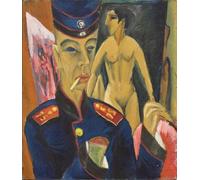 YIMACBJXX Famoso Poster Stampa Stampe Pittura Spielende Menschen de Ernst Ludwig Kirchner per la Decorazione Della Parete 60x90cm