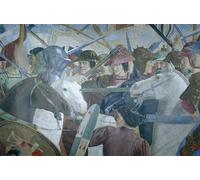 YIMACBJXX Famoso Tela e Immagini Mural Dipinto Batalla de Heraclio I de Piero Della Francesca per L'arredamento Della Camera da Letto 60x90cm
