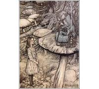 YIMACBJXX Famoso Tela e Immagini Mural Dipinto Consejos de Alice's Adventures in de Arthur Rackham per L'arredamento Della Camera da Letto 60x90cm