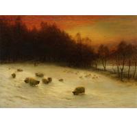 YIMACBJXX Famoso Tela e Immagini Mural Dipinto Cuando el oeste con la tarde brilla Farquharson per L'arredamento Della Camera da Letto 60x90cm