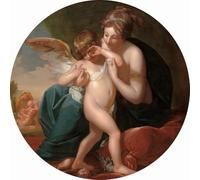YIMACBJXX Famoso Tela e Immagini Mural Dipinto Cupido picado por Benjamin West per L'arredamento Della Camera da Letto 60x90cm
