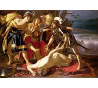 YIMACBJXX Famoso Tela e Immagini Mural Dipinto Decidir reanudar la lucha tras la muerte de Patrocles por Theodore Van Baburen per L'arredamento Della Camera da Letto 60x90cm