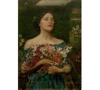 YIMACBJXX Famoso Tela e Immagini Mural Dipinto Después del baile de John William Waterhouse per L'arredamento Della Camera da Letto 60x90cm