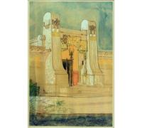 YIMACBJXX Famoso Tela e Immagini Mural Dipinto Diseño para el Palacio de Exposiciones de la Secesión de Viena por Maria Olbrich per L'arredamento Della Camera da Letto 60x90cm