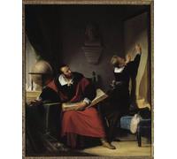YIMACBJXX Famoso Tela e Immagini Mural Dipinto la conferencia de Enrique IV el rey de Francia con su preceptor de Evariste per L'arredamento Della Camera da Letto 60x90cm