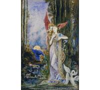 YIMACBJXX Famoso Tela e Immagini Mural Dipinto la inspiración de Gustave Moreau per L'arredamento Della Camera da Letto 60x90cm