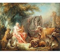 YIMACBJXX Famoso Tela e Immagini Mural Dipinto Orfeo encanta a los animales de François Boucher per L'arredamento Della Camera da Letto 60x90cm