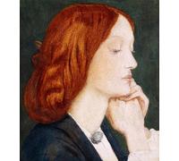 YIMACBJXX Famoso Tela e Immagini Mural Dipinto Retrato de Elizabeth Siddal de perfil a la derecha por Dante Gabriel Charles Rossetti per L'arredamento Della Camera da Letto 60x90cm