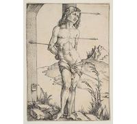 YIMACBJXX Famoso Tela e Immagini Mural Dipinto Saintbound a la columna de Albrecht Dürer per L'arredamento Della Camera da Letto 60x90cm