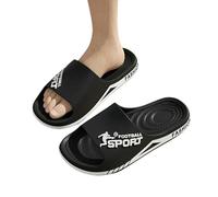 YIMAISZQ Ciabatte Uomo Pantofole da Estate PVC Morbide Sport All'aperto Spessore Antiscivolo Fresche Spiaggia Bagno Sandali Casa-nero-48-49