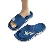 YIMAISZQ Ciabatte Uomo Pantofole da Estate PVC Morbide Sport All'aperto Spessore Antiscivolo Fresche Spiaggia Bagno Sandali Casa-blu-46-47