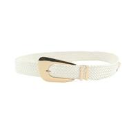 YIMAISZQ Cintura Sottile Donna in Oro Fitta Metallo Domande Intabella Domande-Bianco-Una Dimensione