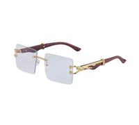 YIMAISZQ Occhiali da Sole Occhiali da Sole per Gli Uomini Square Rimless Occhiali da Sole Donne Occhiali-c5