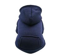 YIMAISZQ Vestiti per Cani Felpa con Cappuccio Abbigliamento Caldo Invernale di Taglia Piccola E Media Cappotto Bulldog Francese Giacca Cuccioli Chihuahua Yorkie Costume Animali Domestici-Blu