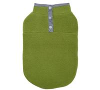 YIMAISZQ Vestiti per Cani in Pile di Piccola Taglia Primavera Autunno Caldo Cuccioli Gatti Gilet Shih Tzu Chihuahua Abbigliamento Bulldog Francese Giacca Pug Cappotti-Verde-x 0,5-2 kg