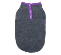 YIMAISZQ Vestiti per Cani in Pile di Piccola Taglia Primavera Autunno Caldo Cuccioli Gatti Gilet Shih Tzu Chihuahua Abbigliamento Bulldog Francese Giacca Pug Cappotti-Grigio-x 0,5-2 kg