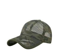 YIMAIWLX Cappello Uomo 56-62cm Estivo per Gli Uomini Donne Net Trucker Mesh Sport Traspirante da Sole Baseball di Grandi Dimensioni Visor Solido Regolabile-camuflaggio Verde-m (56-59cm)