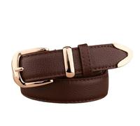 YIMAIWLX Cintura Donna Cinture di Pelle di Moda Cinture Oro Fibbia Oro Meglio Abbinate Jeans Cinture per Signora-caffè-105 Cm