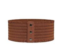 YIMAIWLX Cintura Donna Cinture Elastiche Elastiche con Bottone A Bottone Elastico della Cintura delle Donne-cammello-70-95cm