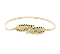 YIMAIWLX Cintura Donna Donne Elastica Cintura in Vita A Foglia per La Cintura per Magliette di Jeans-oro-70 Cm A 90 Cm