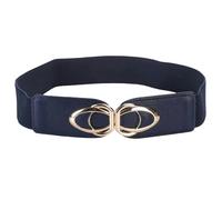 YIMAIWLX Cintura Donna Fashion Pu Cinture Larghe Elastiche in Pelle per Le Donne Allungare Il Vestito in Vita Spessa più Taglia-blu-85 Cm (da 88 Cm A 130 Cm)