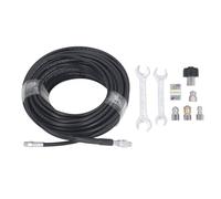 yiMANtrading Kit Getto fognario da 50 Piedi, Kit di Pulizia ad Alta Pressione per idropulitrice, Set di ugelli per Tubi di Scarico rotanti da 5800 PSI da M22 a 1/4 NPT, con 4 ugelli e Chiavi