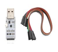 yiMANtrading Modulo seriale da USB a TTL, adattatore da USB a TTL UART con doppia tensione 3,3 V/5 V, velocità di trasmissione 50 bps - 2 Mbps, per downloader STC con indicatori TXD RXD e circuito di