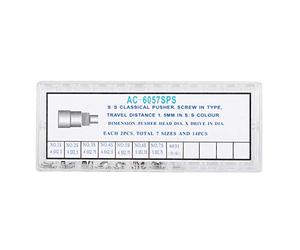 yiMANtrading Pulsante cronografo con corona per orologio tipo a vite, accessorio professionale per pulsante orologio AC - 6057SPS, parte di ricambio in acciaio inossidabile con 7 specifiche,