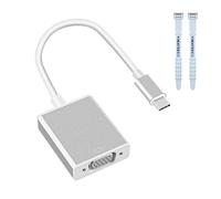 YIMATEECO Adattatore da USB C a VGA, USB 3.1 Tipo C Thunderbolt 3/4 a VGA, adattatore multi-display video convertitore cavo per MacBook Pro, iPad e altri computer portatili di tipo C, tablet, telefoni