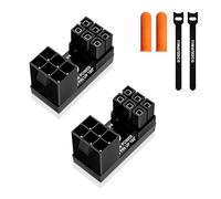 YIMATEECO Adattatore di alimentazione GPU a 6 pin, confezione da 2 pezzi con angolo di 180 gradi da 6 pin femmina a 6 pin maschio, connettore di alimentazione per scheda grafica desktop (angolo alto