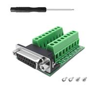 YIMATEECO DB9 Breakout Board, DB9 femmina a vite morsettiera RS232 D-SUB a 9 pin, adattatore per morsettiera senza saldatura, convertitore interfaccia breakout scheda di conversione (DB9 femmina,