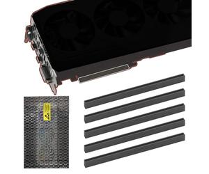 YIMATEECO PCIE 16X Gold Finger Protector Graphics Card Protector Dust Cap for Graphics Card Shipping Processo (nero, 5 pezzi)