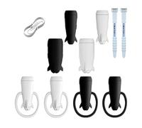 YIMATEECO Protezione per cavo dati, 8 cavi di ricarica in silicone a doppia estremità, protegge e prolunga la durata dei cavi di ricarica, protezione del cavo in silicone compatibile con cavi iPhone