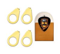 YIMATEECO Tasti per chitarra 3/8" LP, indicatori di puntatore, pulsanti di controllo, indicatori di posizione, lancette del volume, tasti puntatore per chitarra, Les Paul, CTS Pots (set da 4, oro)