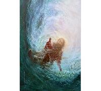 Yimesoy Gesù La Mano Di Dio Poster Pittura Su Tela Gesù Cristiano Dammi La Tua Mano Immagini Di Arte Della Parete Stampe Decorazioni Per La Casa A3 60X90Cm Senza Telaio