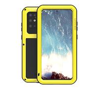 YiMi Metallo Custodia per Samsung Galaxy S20 Plus, Love Mei Outdoor Heavy Duty Robusto Alluminio Metallo Antipolvere/Impermeabile/Antiurto 360 Gradi Protettiva Custodia Cover (Giallo)