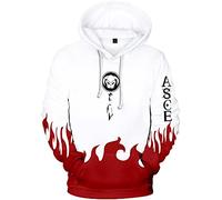 YIMIAO Donna Anime One Piece Felpe con Cappuccio Uomo 3D Felpe Casual Stampa Hoodie Luffy Ace Autunno Invernali Pullover(XS)
