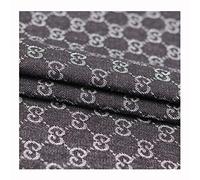 Yimihua Tessuto Denim Tessuto Denim per Cucire Tessuto di Cotone Tessuto per Indumenti di Cotone Stampato Sartoria 150 cm di Larghezza E Mezzo Metro(Color:Nero)