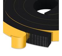YIMIKI Nastro Autoadesivo in Schiuma, Guarnizione in Gomma per Porte e Finestre, Schiuma Nastro Paraspifferi Porta, Resistente Alle Intemperie, Isolamento Acustico, 25 mm(l) x20 mm(S), Totale 4 m