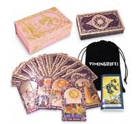 YIMINGOUFEI Tarocchi Ryder-Waite, 78+2 Carte con Manuale e Sacchetto