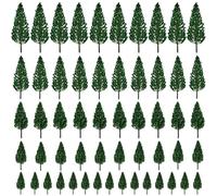 YIMINI 55 Pezzi Albero Modellismo, Modello Treno, Mini Train Misto, Per Fai Da Te Paesaggio (3.5-7.5CM)