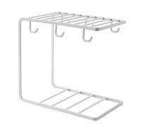 YIMINI Supporto per Tazza In Metallo, Portabicchieri Cucina per Uso, Supporto per Tazza da Caffè, Espositore per Tazze da Tè, Portabicchieri da Appendere, Adatto per Tazze da Tè e Stoviglie (Bianco)