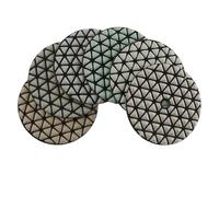 YIMO7 6 pezzi/set 3 pollici tampone lucidante a secco Premium affilato flessibile diamante lucidatura pastiglie for granito marmo pietra disco abrasivo .AT7