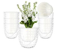 Yimomoyi 6 Pezzi Vasi per Piante da Interno, Vasi con Fori Di Scarico | 11CM Vaso Piante Aromatiche, Fioriera con Dispositivo di Irrigazione Automatico, Adatto a Piante Come il Basilico e Menta