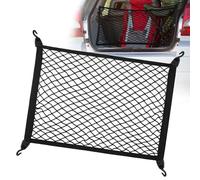 Yimomoyi Rete Bagagliaio Auto, 100×80cm Rete Elastica può Essere Estesa Fino 210×140cm, Rete Portabagagli Auto con 4 Ganci, Rete Soffitto Tetto Organizer, Truck Tronco Reti Car Van, Universale