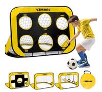Yimore Porte da Calcio per Bambini, 4 Modalità Pop-up Porta da Calcio da Giardino, Pieghevole con Borsa per Trasporto, 120 x 80 x 80 cm, Regalo per Bambini